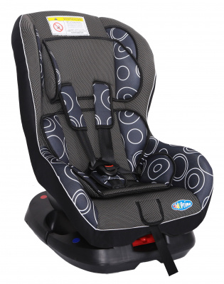 Автокресло детское Kids Prime LB303 (24 карбон круг) - Цвет серый - Картинка #1