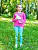 Джемпер "Единорог" с радугой и облаками - Размер 128 - Цвет розовый - интернет-магазин Bits-n-Bobs.ru