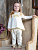 Джемпер "Балерина" для девочки с золотой короной из глиттера - Размер 128 - Цвет молочный - интернет-магазин Bits-n-Bobs.ru